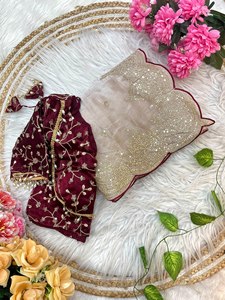 Sari Imperial C-Pallu Sequence, Sari de Chifón Bordado, Sari de Chifón Shimmer Bloom Fandy, Sari Royal Sparkle Fandy - Product Image 3
