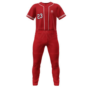 Best Selling Solid Color Baseball Uniform Made In Pakistan Custom Made Design Team Wear Baseball Uniform - Product Image 1