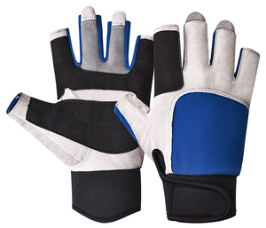 Guantes de Gimnasio Transpirables y Resistentes al Viento, de Cuero, con Dedos Completos, Cierre de Tirón, Unisex - Band of Brother / Servicios Personalizados OEM ODM - Product Image 3