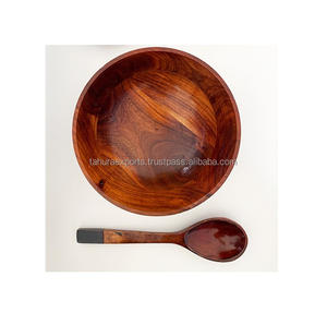 Prix de vente bon marché Bols de service à salade de fruits en bois à la mode en forme personnalisée Taille et finitions pour la décoration de la maison - Product Image 3