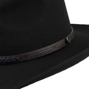 Sombreros de vaquero de cuero para exteriores, disponibles en todas las tallas, hechos a mano con cuero genuino a precio económico. - Product Image 6
