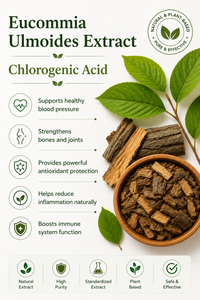 Hgo ผงสมุนไพรกรด chlorogenic 95% สารสกัดจาก Eucommia ulmoides บริสุทธิ์เกรดอาหาร - Product Image 2
