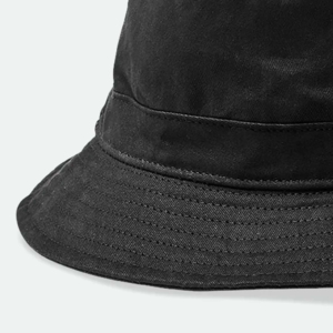 Chapeau bob en toile de coton noir unisexe, couleur unie, décontracté, printemps-été, adulte - Product Image 6