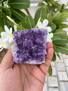 Medium Amethyst Druzy <b>Cluster</b> | Natural Purple <b>Crystal</b> Geode for Interior Display & Collector Collections - Product Image 6