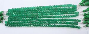 Perles de pierres précieuses en onyx vert naturel facetté en forme de cube AAA, 6-7 mm, perles en onyx vert en forme de cube 3D, 8 pouces, perles en onyx naturel en vrac pour bijoux - Product Image 2