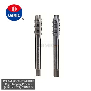 กระบวนการเจาะแบบแข็ง J13.PoT.SC-08-Rigid Tapping Process # ดอกต๊าปเกลียวคาร์ไบด์แข็ง ขนาด 12 1/4" 5/16" 3/8" 7/16" 1/2" แบบ UNJEF ปลายเกลียว - แกน JIS - Product Image 1
