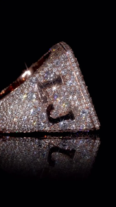 Luxury Iced Out 925 Sterling <b>Silver</b> Moissanite Diamond <b>Ring</b> Rhodium Plated Hip Hop Bling <b>Statement</b> <b>Ring</b> For Men Women Party wear - Product Image 6