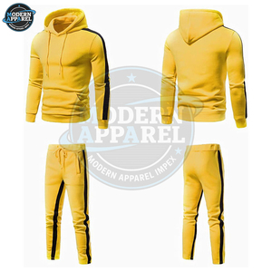 Best Price Custom Printed Solid Tracksuits Men Jogging Breathable 100% Cotton <b>Fleece</b> Hooded Quick Plus Size Men Tracksuits - Product Image 3