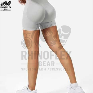 Pantalones Cortos Deportivos de Cintura Alta para Mujer, Shorts de Ciclismo, Sin Costuras, con Compresión Frontal, para Entrenamiento y Yoga - Product Image 4