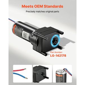 Motore per carrello di appoggio per roulotte, capacità 5500 libbre, potenza 300W, compatibile LG 142178, ricambio per sistemi di componenti per roulotte Fifth Wheel - Product Image 3