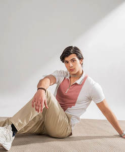 Algodón transpirable de primera calidad para hombre para Polo Estampado de panel multicolor Logotipo personalizado Verano suave Cómodo Manga corta Sólido - Product Image 5