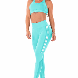 Conjunto de Yoga para Mujer, de la Mejor Calidad, Texturizado, con Costuras Sólidas, Estampado Digital, 2 Piezas, Transpirable, Cintura Alta - Product Image 1