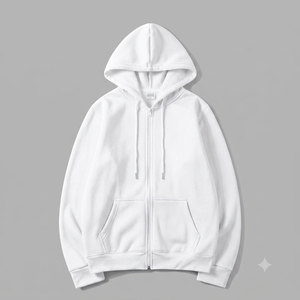 2026 New Autumn Winter Zipper Hoodies Men Women Long Sleeve Hooded Sweatshirt Casual Sportswear Loose <b>100</b>% Cotton <b>Yarn</b> Dyed - Product Image 1