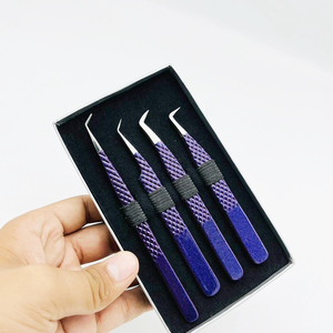 Pinzas de Precisión para Pestañas de Acero Inoxidable Duradero con Puntas Anguladas de 45-90 Grados - Product Image 1