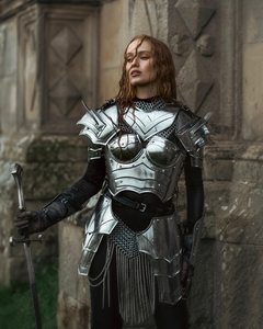 Conjunto de Armadura de Fantasía, Malla de Acero, Estilo Antiguo 3D, Disfraz de Cosplay - Product Image 3