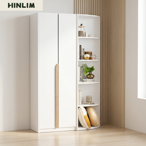 <b>Modern</b> White Corner <b>Shelf</b> 5-Tier MDF Bookcase Space Saving Living Room Furniture Home Office Display Rack Tall - Product Image 3
