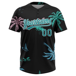 Your teams Men's Baseball Jersey Sublimated Print Palm Tree Design Moisture Wicking Summer Sport Apparel Regular Fit <b>T</b> <b>Shirt</b> - Product Image 1