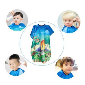 Capa de Peluquería Profesional con Estampado de Animales de la Selva para Niños, Resistente al Agua, de Poliéster, Cintura Ajustable, Personalizable - Product Image 5