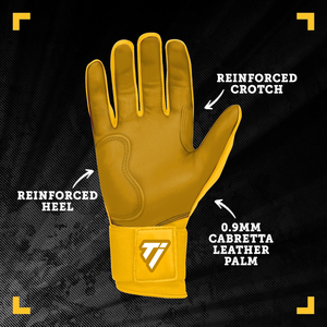 100% Cabratta Leather Custom Logo & Design <b>Glove</b> Professional Quality Made Baseball <b>Batting</b> <b>Gloves</b> Premium Split - Product Image 3
