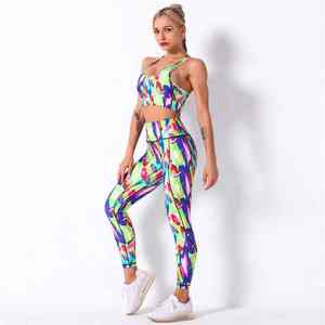 Conjunto de Yoga de 2 Piezas para Mujer, Hecho a Medida, de Alta Calidad, 2026, Bra Deportivo Liso y Leggings Ajustados - Product Image 6