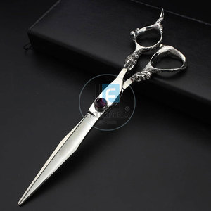 Ciseaux de barbier en acier inoxydable de haute qualité, nouveau design, réutilisables, durables, légers, pour droitiers, à bas prix - Product Image 2