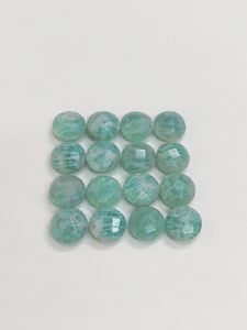 Amazonita Natural Redonda Facetada, Piedra Suelta para Joyería, Piedra Azul Verde - Product Image 5