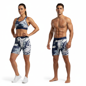Premium Quality Latest Custom Made Style Compression Tight Fitted Comfortable All Over Printed Design High Performance Shorts - Product Image 3
