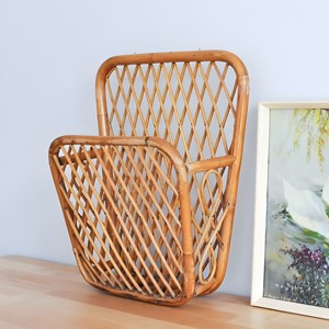 Los mejores expositores de revistas de ratán ecológicos, hechos a mano, para colgar en la pared, soporte para archivos y periódicos. - Product Image 1