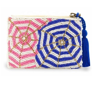 Monedero de Mariquita con Cuentas Hecho a Mano, Bonito y Pequeño, para Monedas, Llaves, Tarjetas, Dinero, Maquillaje, Accesorio de Regalo - Product Image 5