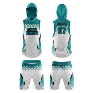 Ensemble de maillots de basket-ball personnalisés en sublimation, maillot réversible, veste à manches longues, shorts, kit sportif d'équipe - Product Image 2