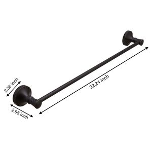 Porte-serviettes mural réglable noir mat porte-serviettes pratique pour salle de bain - Product Image 6