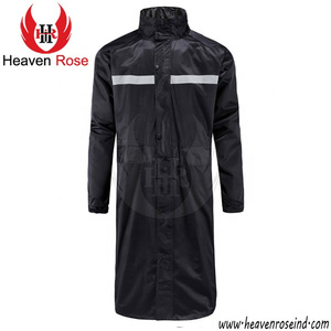 Vêtement de travail imperméable haute visibilité avec bande réfléchissante, veste de pluie longue, OEM personnalisé, EPI industriel - Product Image 6