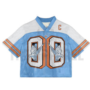 เสื้อยืดตาข่ายพรีเมียมแบบกำหนดเองสำหรับฤดูร้อน เสื้อเจอร์ซีย์ตาข่ายสไตล์สตรีทแวร์สำหรับแบรนด์ เสื้อยืดตาข่ายคุณภาพสูงรุ่นล่าสุดสำหรับผู้ชาย - Product Image 3