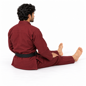 Kimono de Jiu Jitsu Brasileño 100% Algodón Ecológico Ligero Tejido Perlado Unisex para Adultos Chaqueta y Pantalones para Entrenamiento de Artes Marciales - Product Image 3