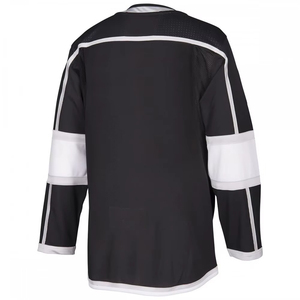 Maillot d'entraînement de hockey sur glace unisexe noir à manches courtes, personnalisable en couleur, avec logo imprimé numériquement, en maille respirante, Los Angeles - Product Image 4