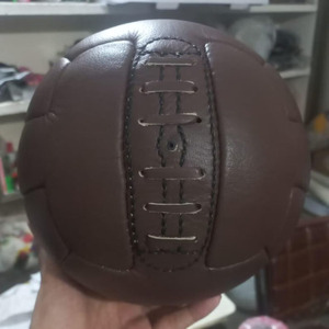 Wholesale Leather Football Vintage Soccer Ball Hand <b>Stitched</b> Retro Classic Sports <b>Gift</b> Brown Finish vintage football for sale - Product Image 4