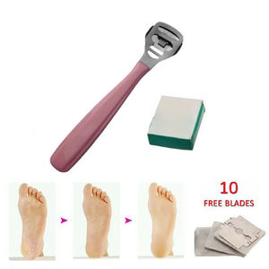 Cortador de Callos Profesional de Acero Inoxidable con Mango de Plástico - Removedor de Piel Seca para Pedicura, Reutilizable, Seguro y Ecológico - Product Image 5