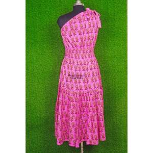 Vestido Maxi de Verano, Elegante y Dulce, para Mujer, con Hombros Descubiertos, Cintura Natural, Tejido de Algodón, Estampado Floral, Ajustado al Cuerpo - Product Image 6