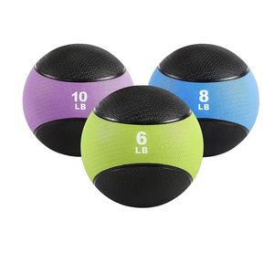Balones Medicinales de Goma Texturizada Color Negro Lima, Alta Adherencia, Núcleo Denso, Acabado Antideslizante, Balones Medicinales Duraderos para Entrenamiento - Product Image 6