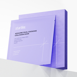 STARLIKE Azulene Dual Exosome Collagen Mask 1 กล่อง (40 กรัม 5 ชิ้น) |   แผ่นมาส์กหน้าไฮโดรเจล ได้รับการรับรอง CPNP SCPN MoCRA - Product Image 5