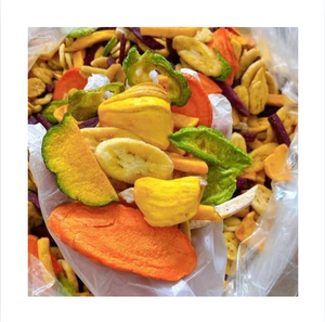 Chips de Frutas y Verduras Deshidratadas en Rodajas, Colores Mixtos, Sabor Dulce, 100% Natural, Envasado al Vacío, Paquete a Granel, 12 Meses de Duración - Product Image 1