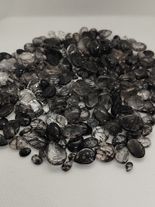 Natural Black Rutile Loose Cabochon Healing Crystal Quartz With Different Shapes Loose Gemstone Chakra Spiritual Reiki Raw - Product Image 5