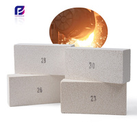 Brique isolante légère en mullite K26, faible conductivité, haute qualité, pour revêtement de four 1300°C, avec service de découpe sur mesure