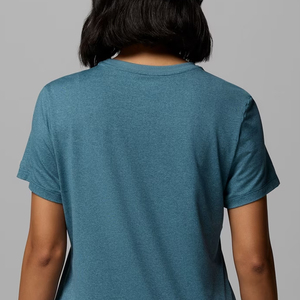 T-shirt classique en coton pour femme, col rond, manches courtes, avec logo, design élégant, vêtement décontracté pour les acheteurs en gros, OEM 2026 - Product Image 5