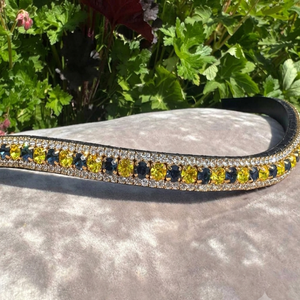 Nouveau design de mèche de tête en cuir véritable ornée de diamants, accessoires pour chevaux, provenant d'un fournisseur indien à prix abordable - Product Image 6