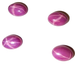 Rubí Estrella de Corte Ovalado 9x13 mm, 6 Quilates, Cabujón Pulido Creado en Laboratorio con Efecto de Estrella de 6 Puntas para Joyería - Product Image 5