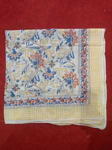 ผ้าพันคอผ้าฝ้ายสีชมพูอ่อนสำหรับผู้หญิง พิมพ์ลายดอกไม้ด้วยมือ ผ้าคลุมไหล่สำหรับฤดูร้อน ผ้าพันคอฮิญาบ ผ้าพันคอแบบผูก - Product Image 6