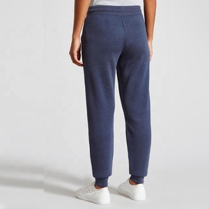 Pantalon de jogging décontracté pour femme, 100 % coton molletonné, coupe régulière, longueur intégrale, taille à cordon, poches, pour la course et l'entraînement - Product Image 4