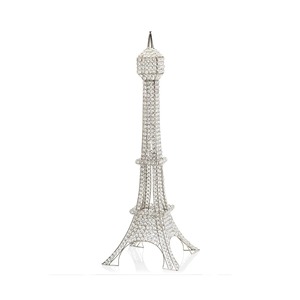 Sculpture de la Tour Eiffel en verre et cristal, figurine artistique en métal, décoration moderne pour salon - Product Image 3