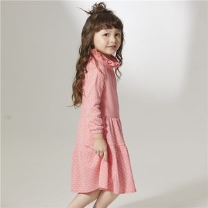 Robe rose clair pour enfant ODM Bud Collar en coton biologique durable - Product Image 3
